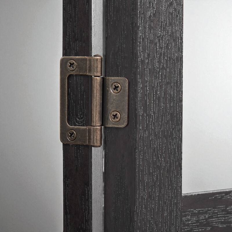 Lighted Corner Curio Cabinet with Tempered Glass Doors, Adjustable Shelves, Oak Finish Display Storage for Home Decor
