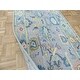 preview thumbnail 11 of 10, Hand Knotted Gray Oushak with Wool Oriental Rug (3' x 13'11") - 3' x 13'11"