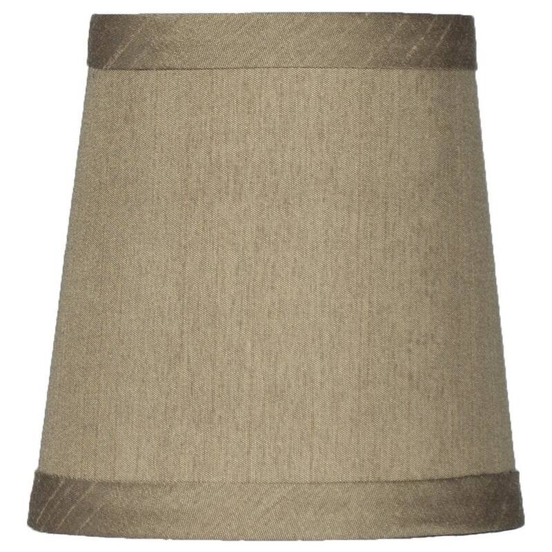 Mini Faux Silk Chandelier Lamp Shade, Clip On, 4 inch Bottom Diameter, 4.75" Height