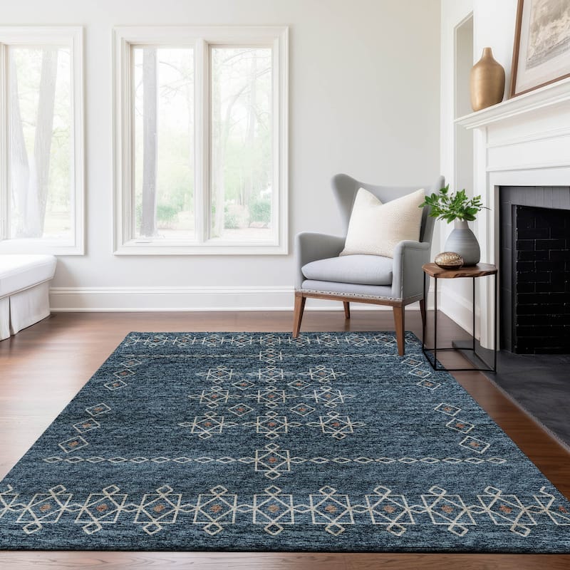 Premium Washable Super Soft Boho Medallion Mayfield Rug