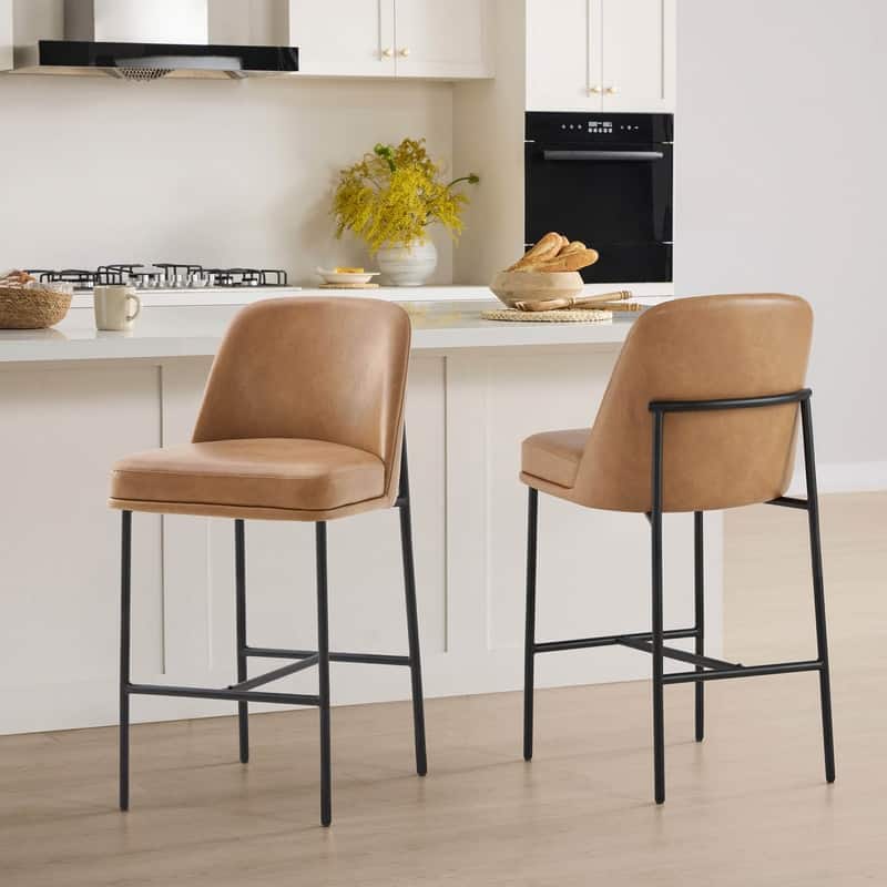 Spruce & Spring Evelyn Modern 27 inch Counter Height Bar Stool Set