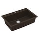 preview thumbnail 47 of 57, Karran QT-812 Top Mount 33 in. Large Single Bowl Quartz Kitchen Sink Kit