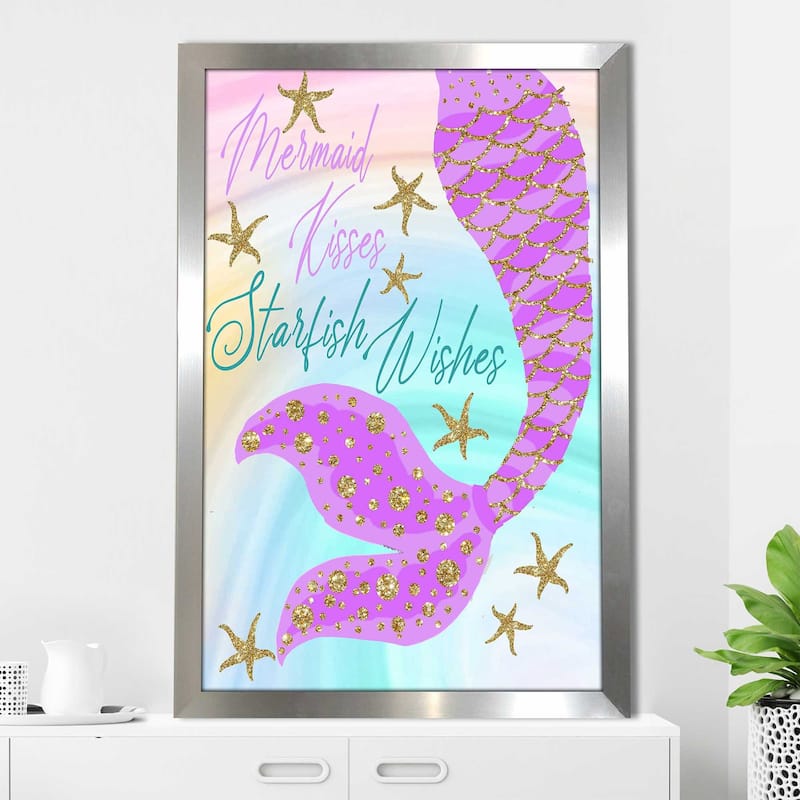 "Mermaid Kisses Starfish Wishes" by Jodi Print on Acrylic