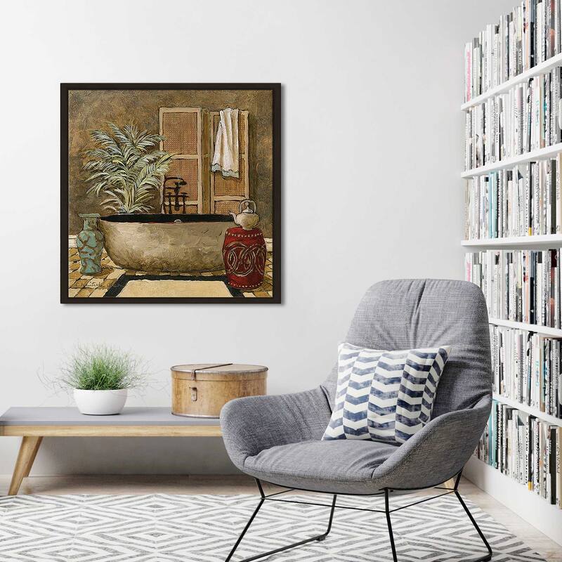 "Asian Warmth I" Print on Floating Canvas