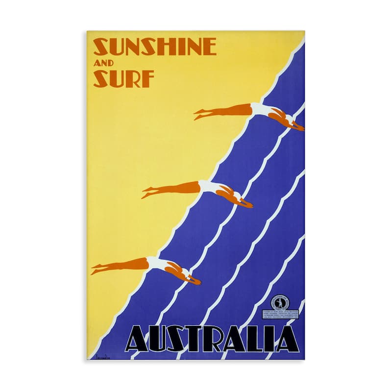 Stupell Sunshine & Surf Australia Canvas Wall Art Design By Marcus Jules - 20 x 30