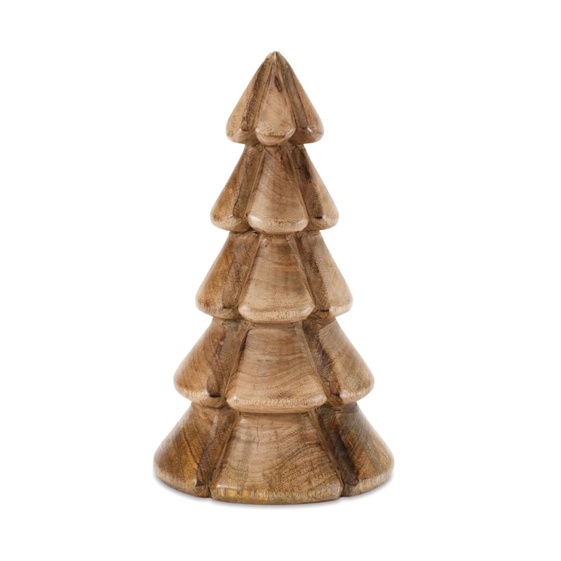 Modern Wood Pine Tree (Set of 2)