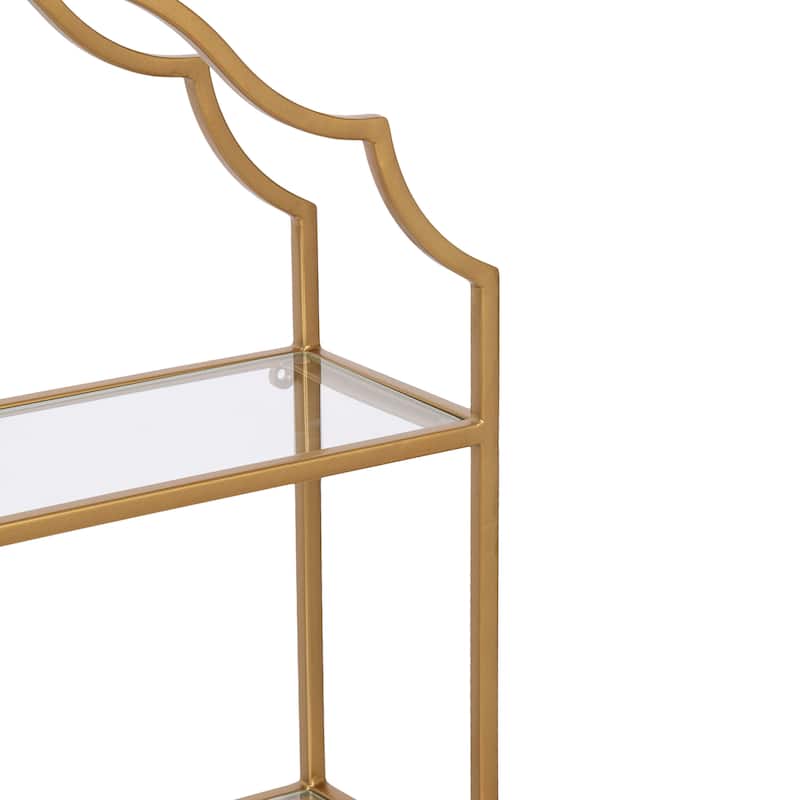 Kate and Laurel Leanna Tiered Wall Shelf