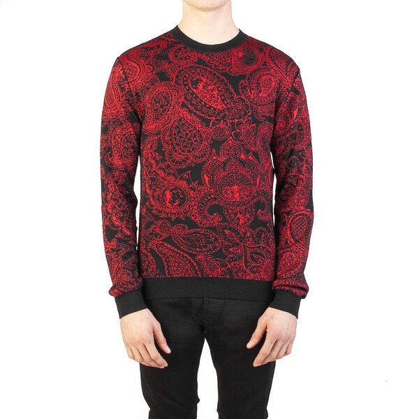 versace sweater red