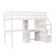 preview thumbnail 18 of 34, Twin Size Loft Bed with a Stand-alone Bed, Desk, Shelves and Drawers