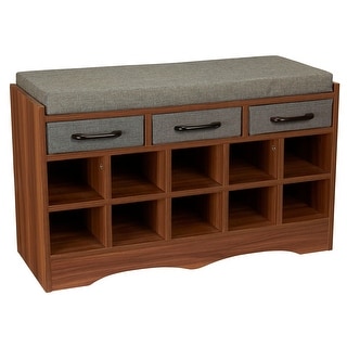 Household essentials entryway shoe storage 2025 bench