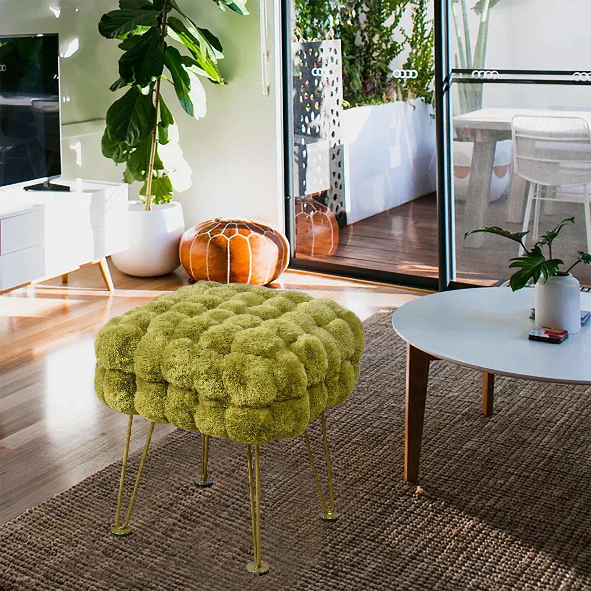Faux on sale fur pouf
