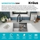 preview thumbnail 13 of 162, KRAUS Kore Workstation Undermount Stainless Steel Kitchen Sink