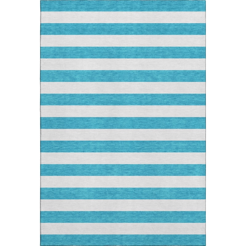 Premium Washable Super Soft Cabana Stripe Mayfield Rug
