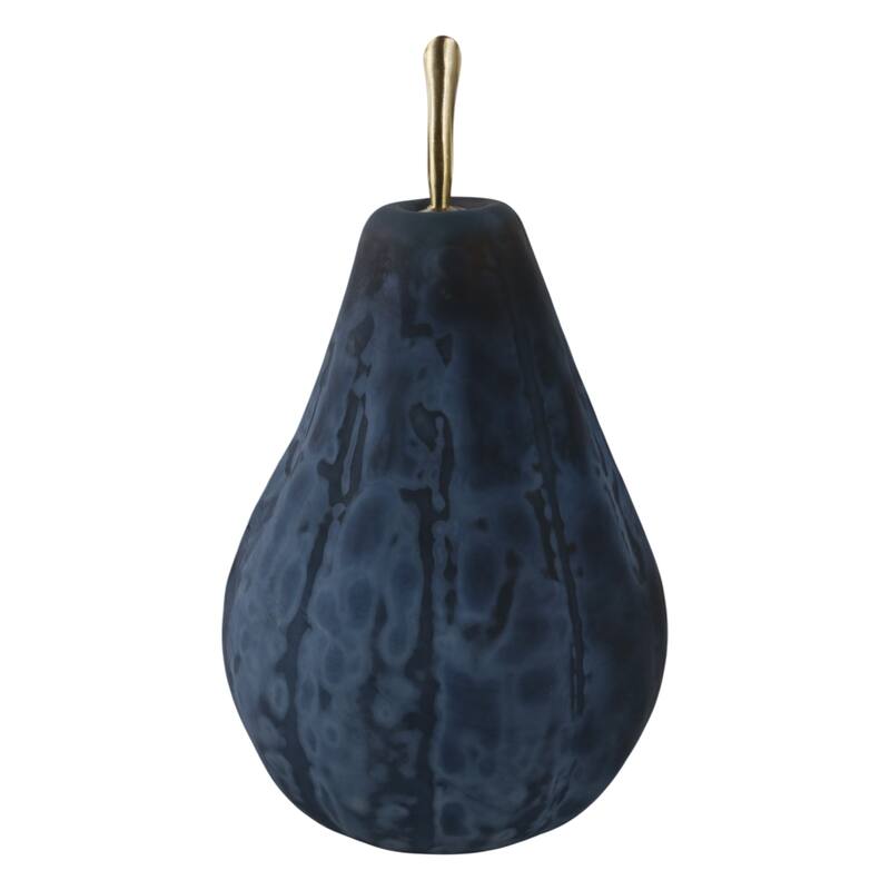 Glass Figurine Sculpture Pear Modern Home Decor Living Room Decoration