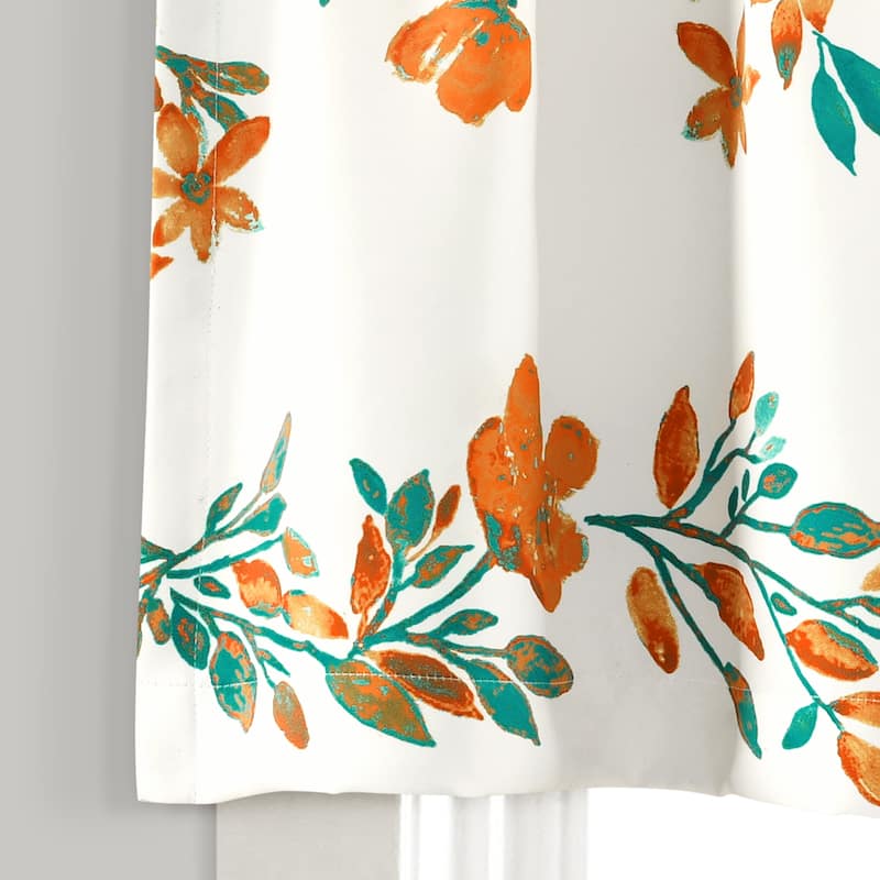 Lush Decor Tanisha Room Darkening Window Curtain Valance - 18" x 52"