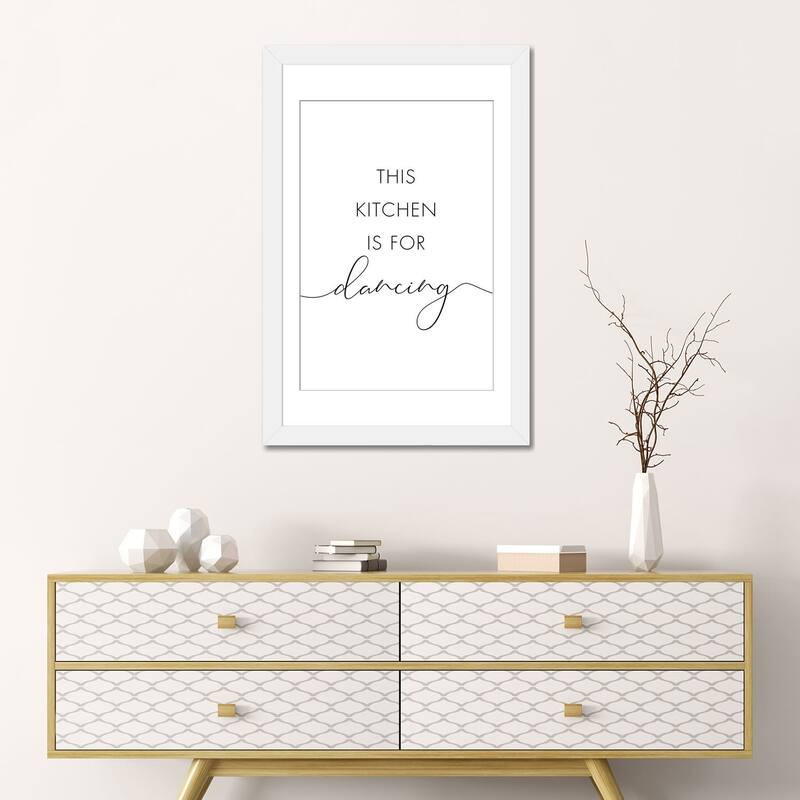 iCanvas "This Kitchen Is For Dancing" by Nouveau Prints