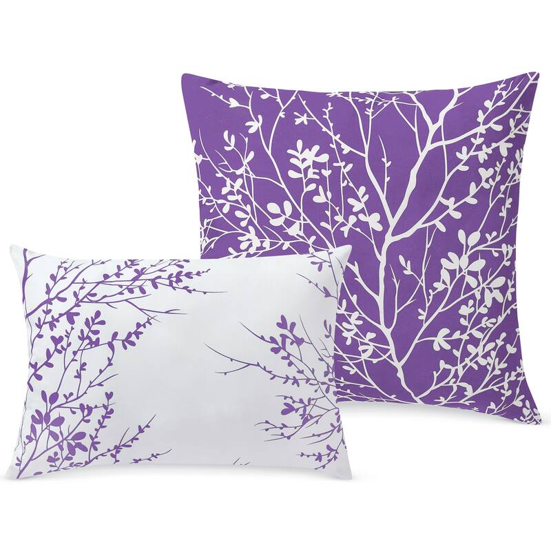 Elegant 6-Piece Reversible Foliage Comforter Set
