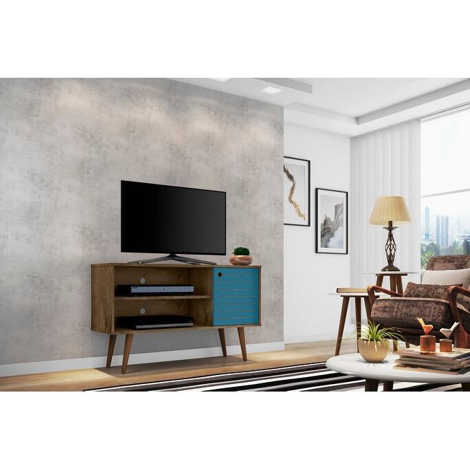 Mid-century Modern Liberty 2-shelf TV Stand