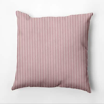 16 x 16 inch Ticking Stripe Outdoor Pillow