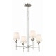 preview thumbnail 6 of 9, Crystorama Lighting Group 534 Broche 4 Light 28" Wide Chandelier with