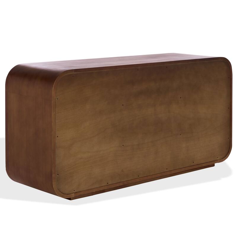 SAFAVIEH Couture Herald 3-Shelf Wood Sideboard - 62"W x 19"D x 30"H