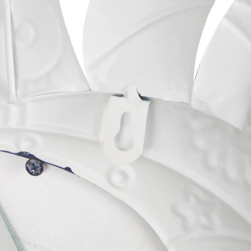 Multi Color Metal Eclectic Whimsical Celestial Sun Art Wall Sculpture