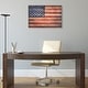 preview thumbnail 19 of 26, American Flag Print on Solid Fir Wood Plank Wall Art