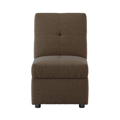 Stylish Storage Ottoman Convertible Chair with Solid Wood Plywood Frame