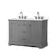 Option Dark Gray / White Quartz Top / Matte Black