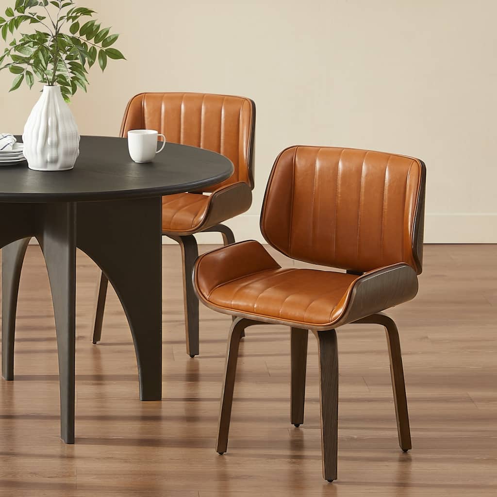 Art Leon Striped Swivel Accent Dining Chair