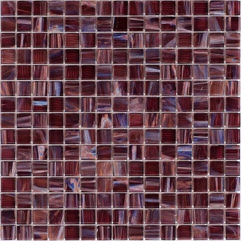 Apollo tile 12" x 12" Celestial Glossy Bulgarian Red Glass Tile (20 sq ft/case) - 20 Pack