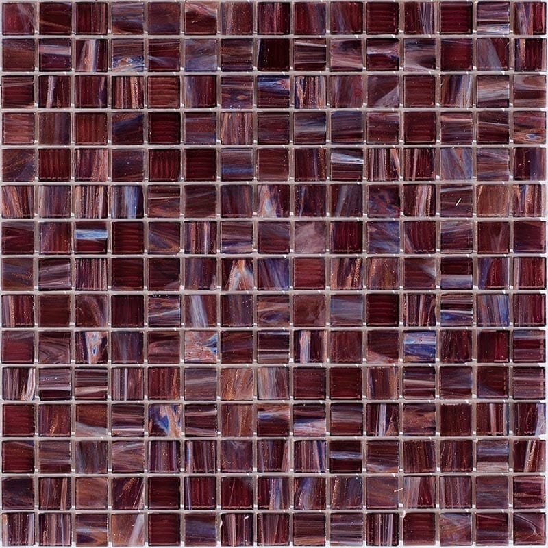 Apollo tile 12" x 12" Celestial Glossy Bulgarian Red Glass Tile (20 sq ft/case) - 20 Pack