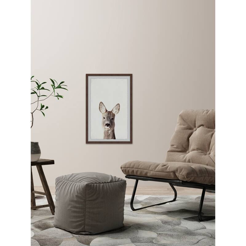 Kangaroo Close-up Framed Wall Art, Elegant Home Touch - Sophisticated Artwork for Refined Décor