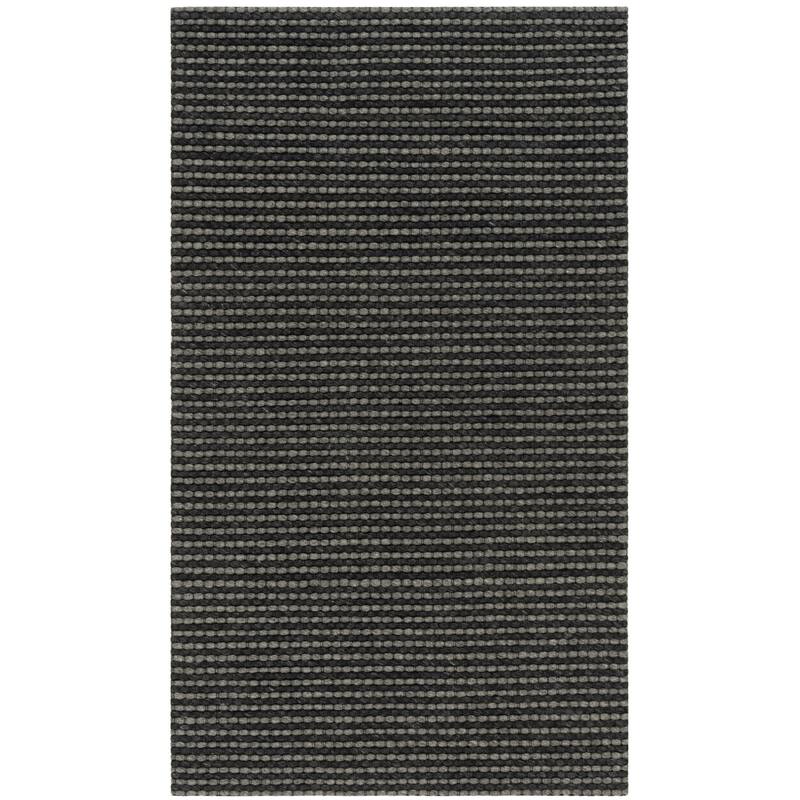 SAFAVIEH Handmade Natura Refiqe Wool Rug - 2' x 3' - Grey/Black - Rectangle