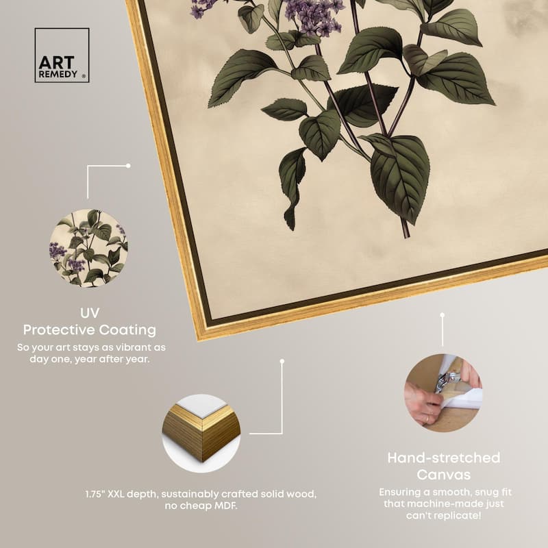 Purple Hydrangea Canvas by Art Remedy
