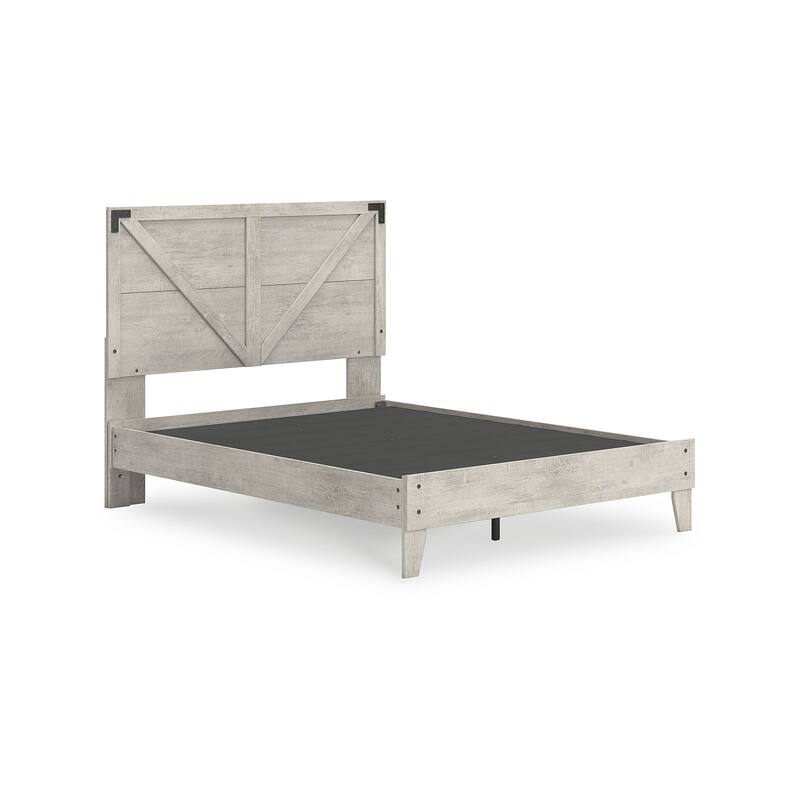 Signature Design by Ashley Shawburn White Platform Bed