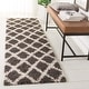 preview thumbnail 86 of 118, SAFAVIEH Dallas Shag Melahat Trellis 1.5-inch Thick Rug