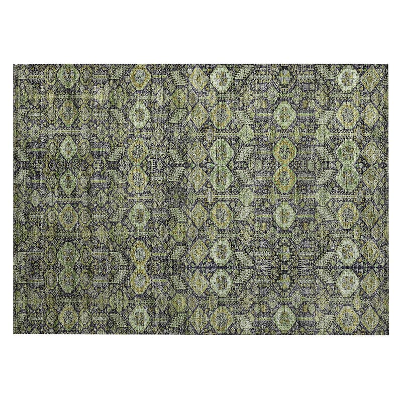Alrimo Lush Floral Weather Resistant Classic Meets Modern Outdoor Rug