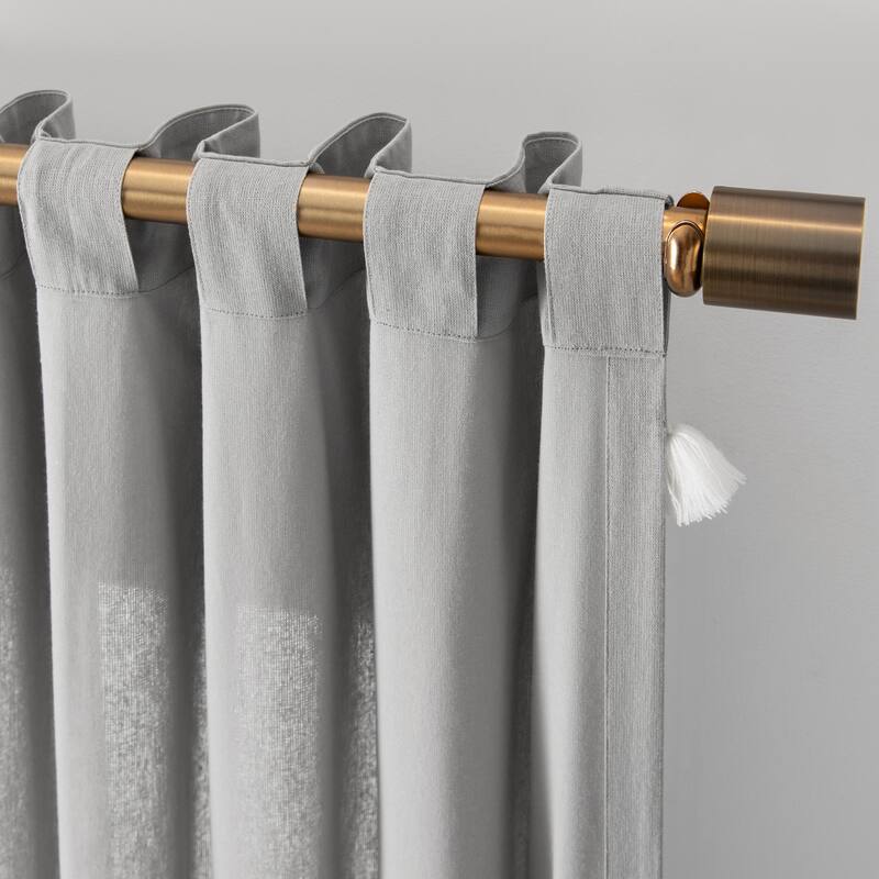 Mercantile Ardmore Light Filtering Rod Pocket Back Tab Window Curtain Panel