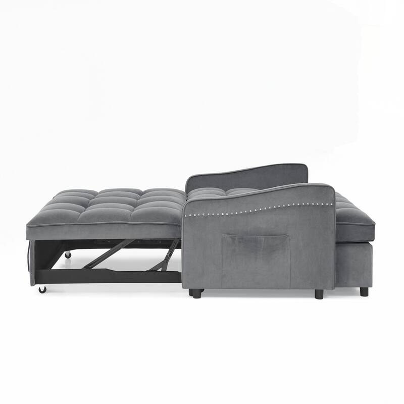 Loveseats Sofa Bed with Pull-out Bed AND Adjsutable Back - 2 Seat