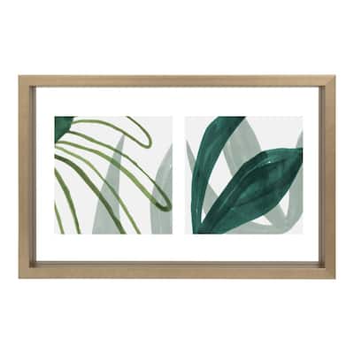 Photo Frame Floating Double Gold - Gold
