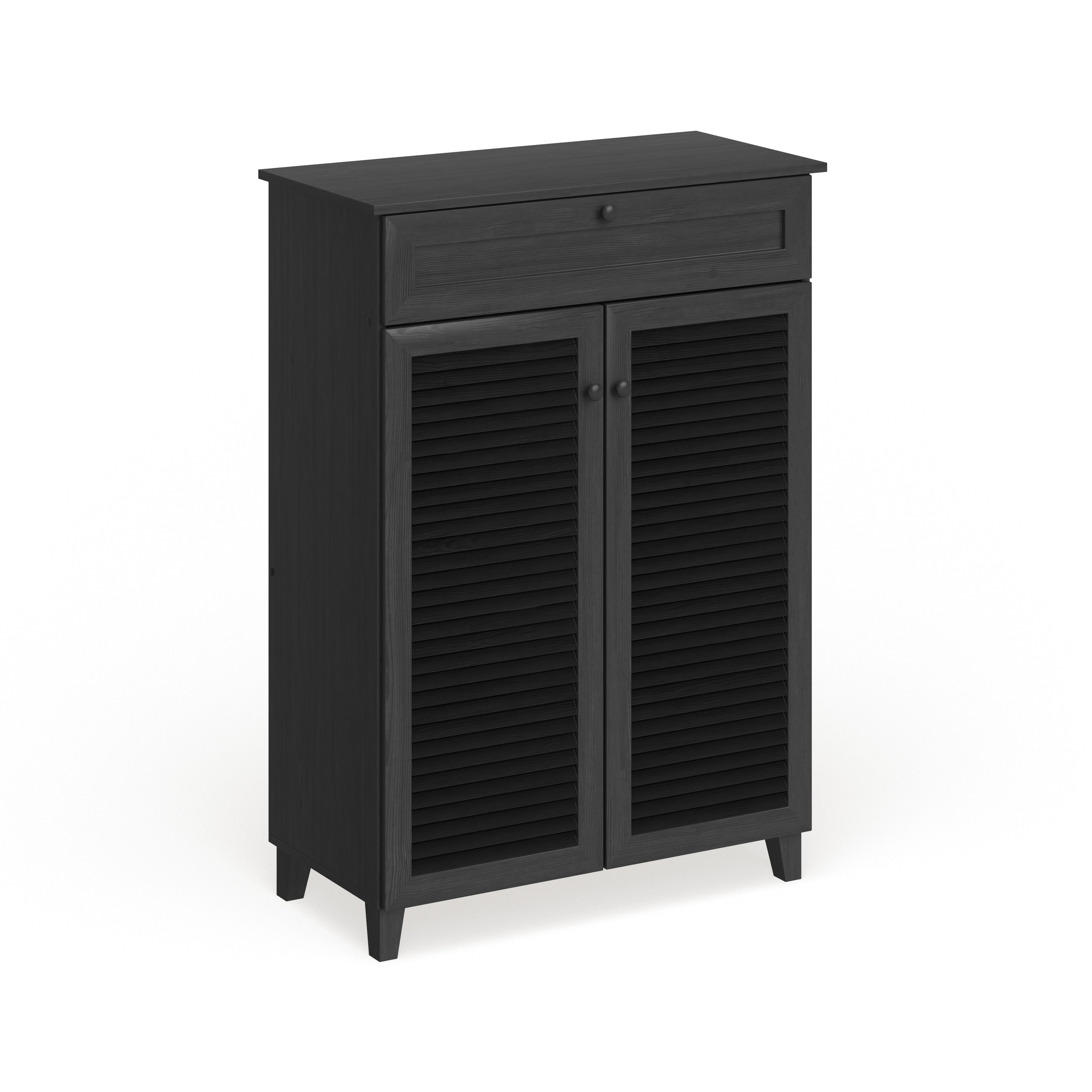 Porch Den Rocheblave Espresso Wood Tall Multi use Cabinet