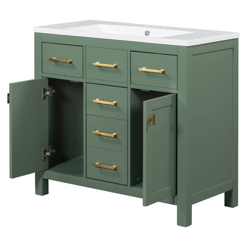 36" Bathroon Storage Cabinet Vanity