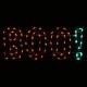 preview thumbnail 5 of 4, National Tree Company Halloween Lighted Sign Decoration, White, 'BOO!',LED Lights, Plug In, 3 Feet