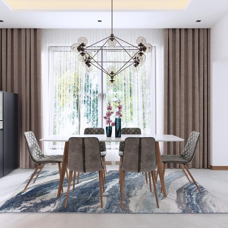 Luxe Weavers Marble Abstract Art Deco Area Rug, Indoor Carpet
