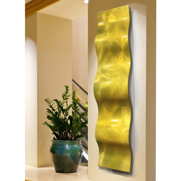 Statements2000 3D Metal Wall Art Accent Wave Sculpture