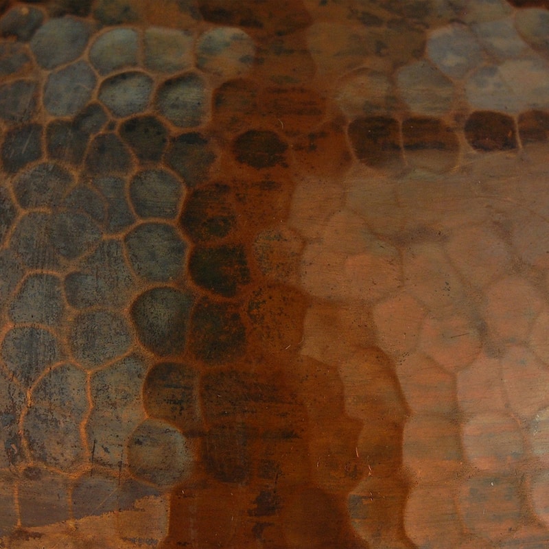 Hammered Copper 13-in Large Pendant Light in in Oil Rubbed Bronze (L400DB)