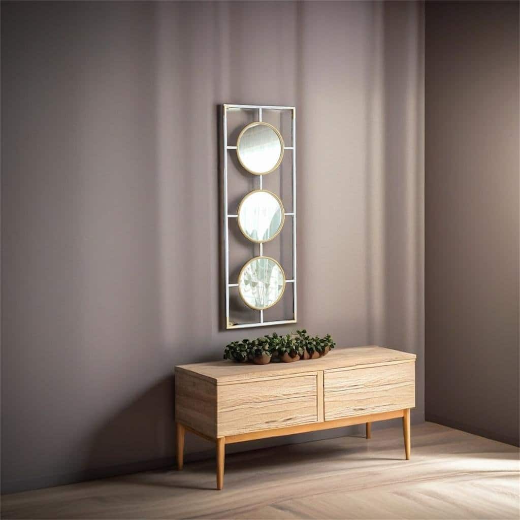 Gold And White Frame With Mirror