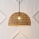 preview thumbnail 91 of 115, Jigu 1-Light Woven Rattan/Iron LED Pendant, by JONATHAN Y