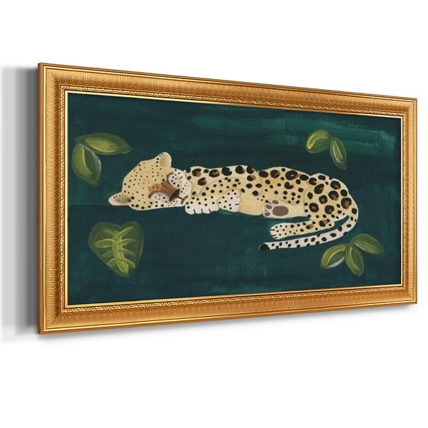 Lethargic Leopard II Premium Framed Canvas- Ready to Hang - On